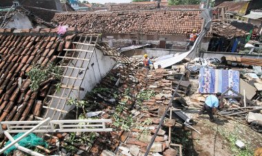 Angin Puting Beliung Terjang Lampung Selatan, 1 Warga Tewas Puluhan Rumah Rusak