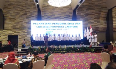 KADIN Lampung Hadiri Pelantikan Pengurus SMSI dan LBH SMSI Provinsi Lampung