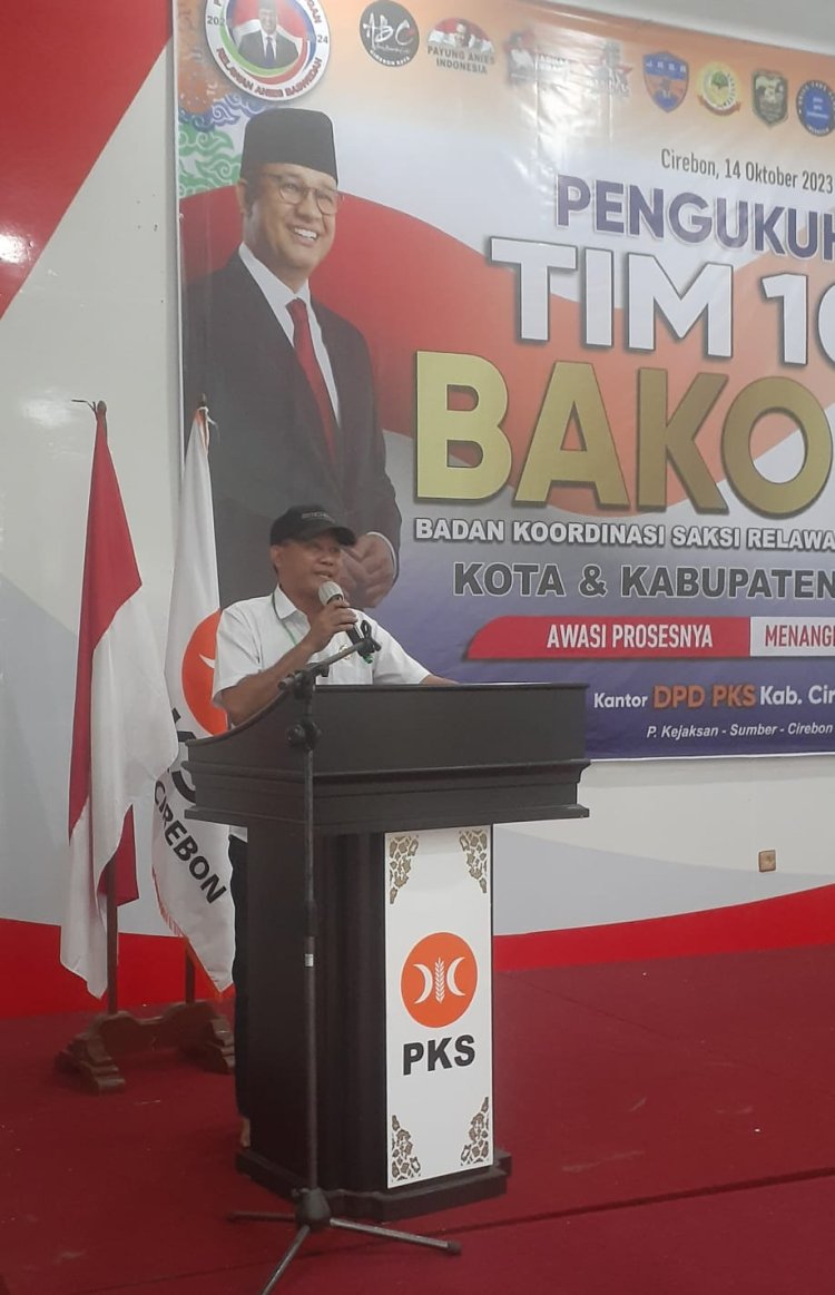 Acara Pengukuhan BAKORSI Cirebon, Partai Ummat Kabupaten Cirebon Berkomitmen Memenangkan Anies Baswedan